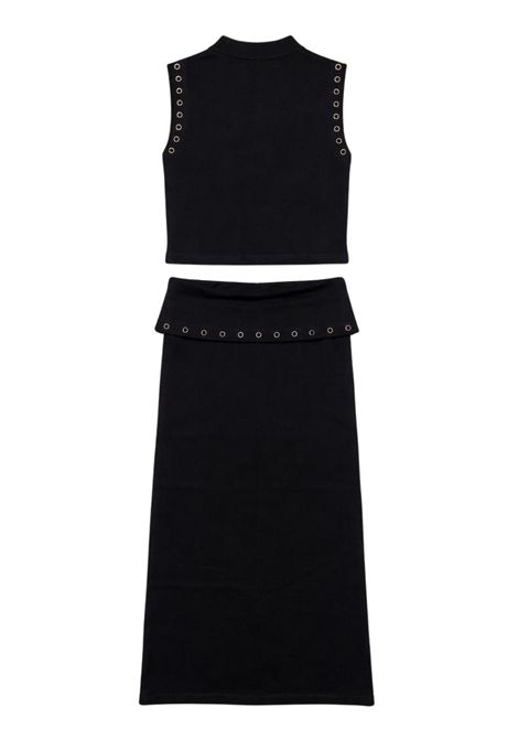 Completo bambina nero in viscosa Manila Grace | M2811W25/SUNERO